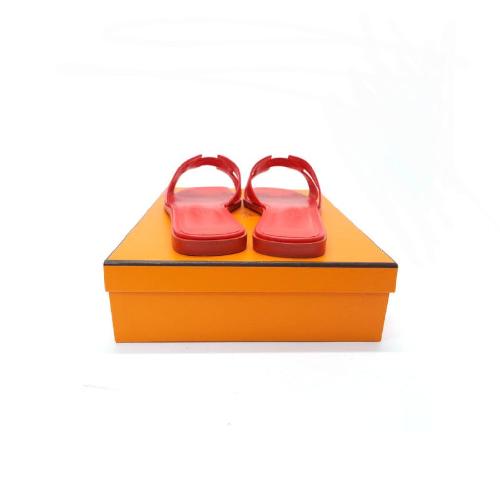 Hermes Oran Sandals (Rouge Bali)