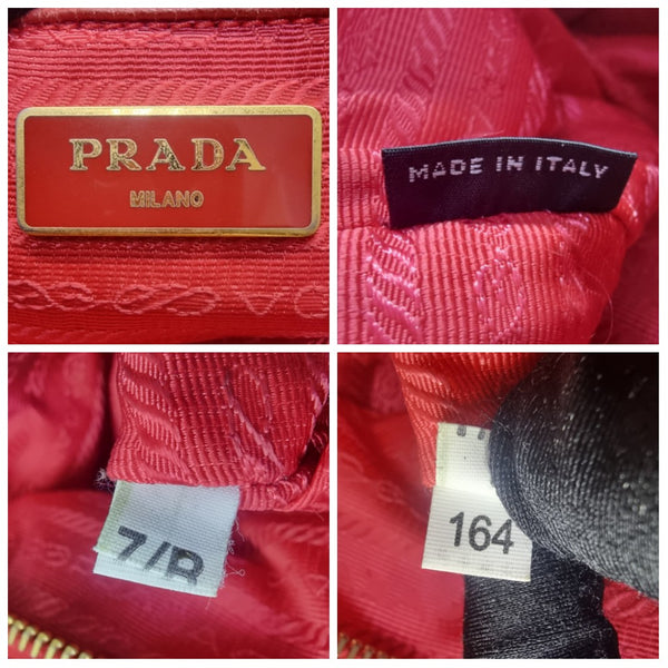 Prada BR4253 Nylon Tote Bag Ghw (Red)