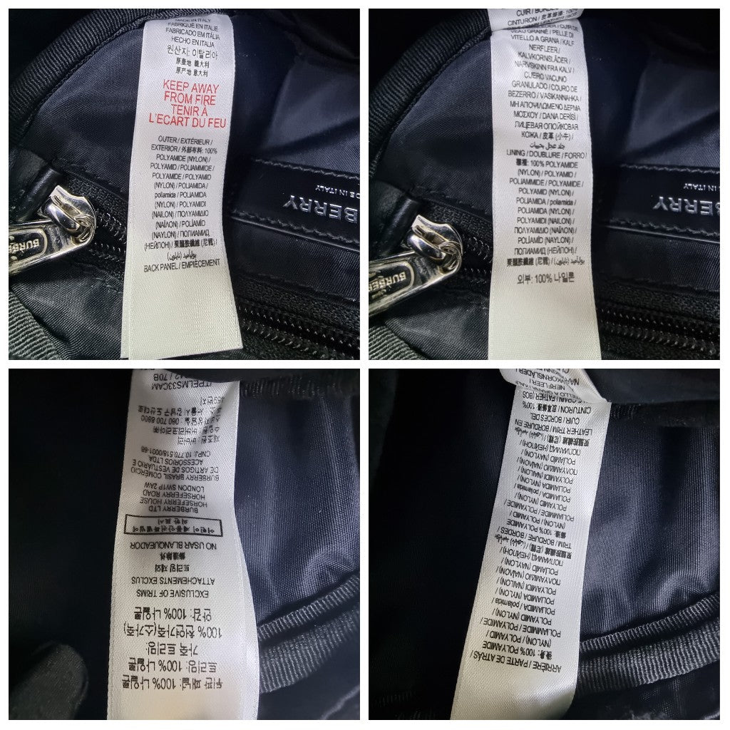 Burberry Nylon Cannon Belt Bag Shw (Black)