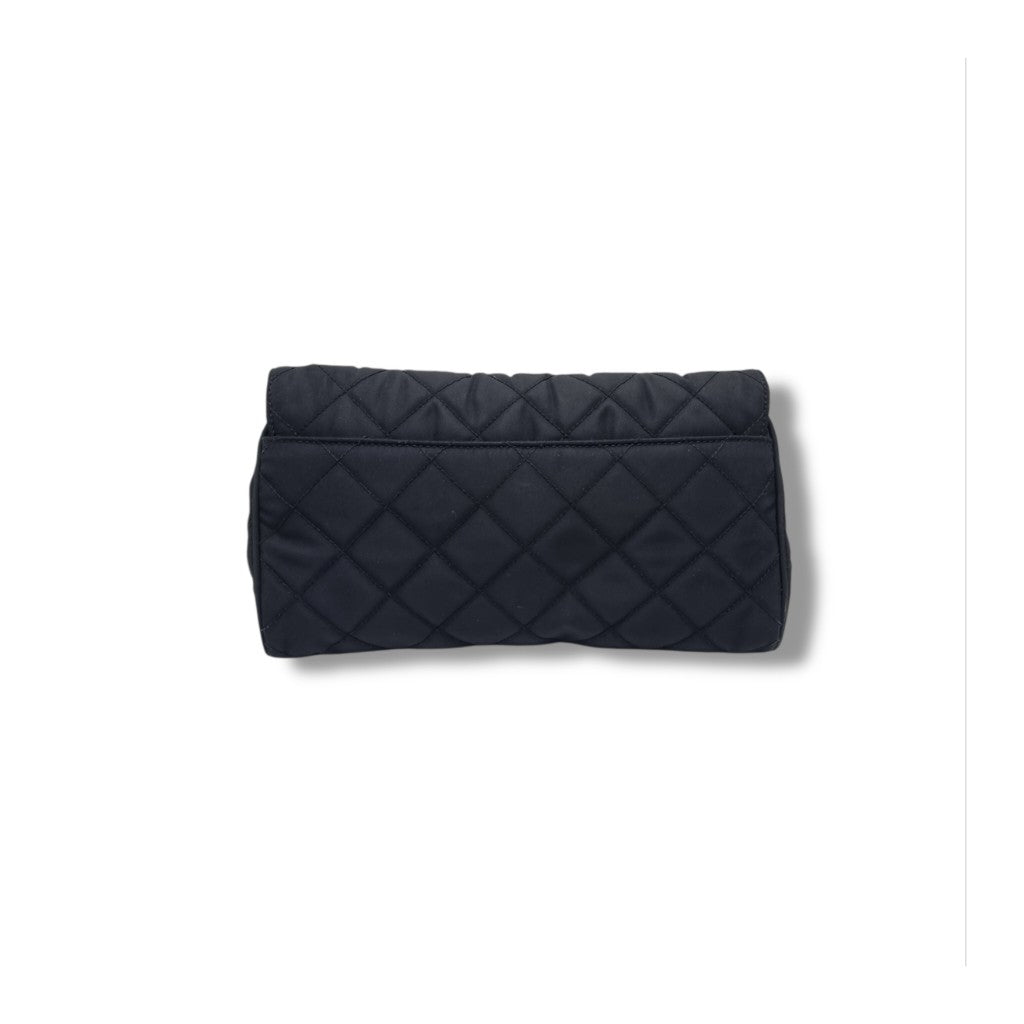 Prada BP0584 Nylon Quilted Crossbody Shw (Black)