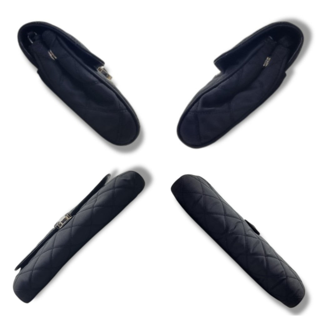 Prada BP0584 Nylon Quilted Crossbody Shw (Black)