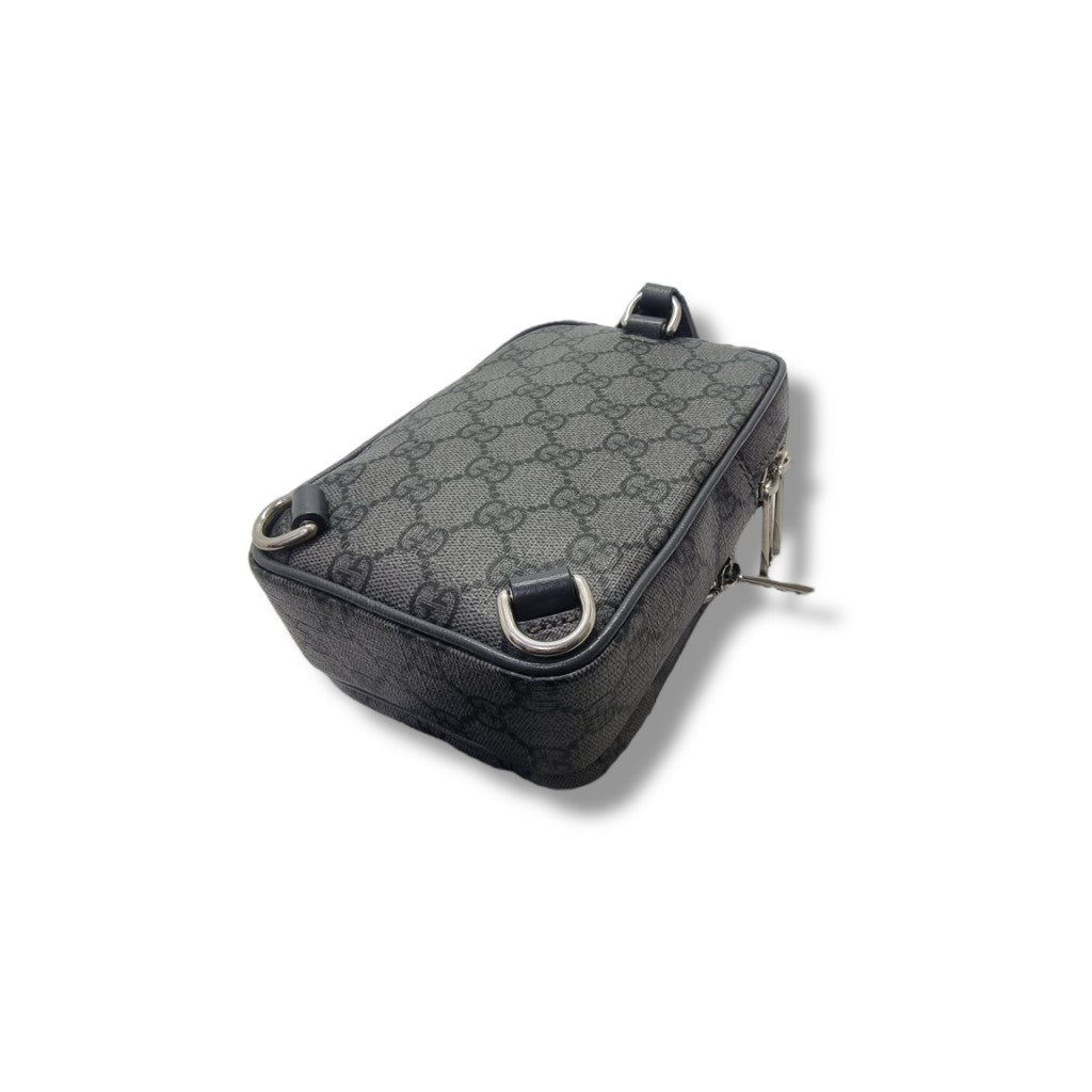 Gucci GG Ophidia Supreme Canvas Crossbody Shw (Grey)