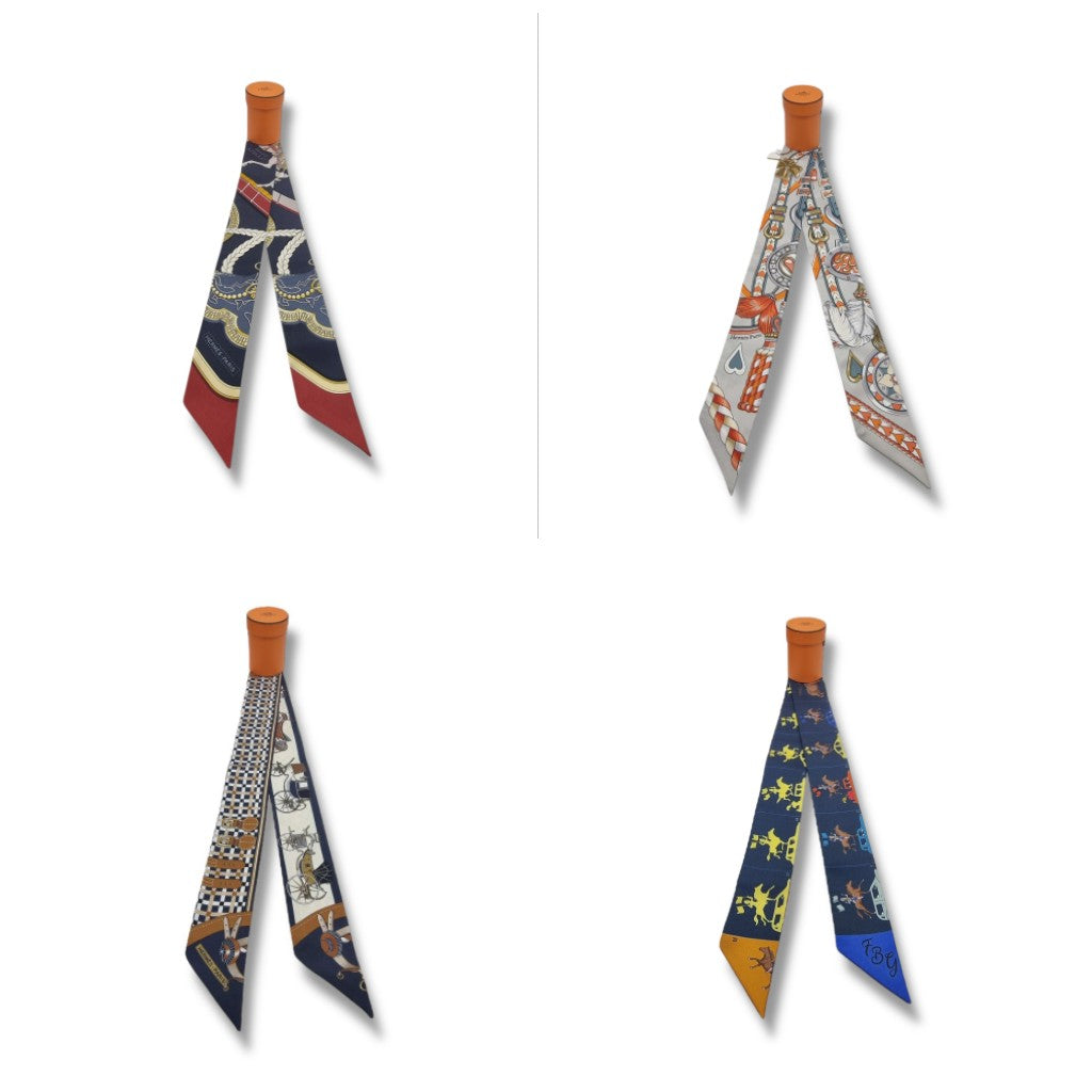 Hermes Twilly 100% Silk (Multicolor)