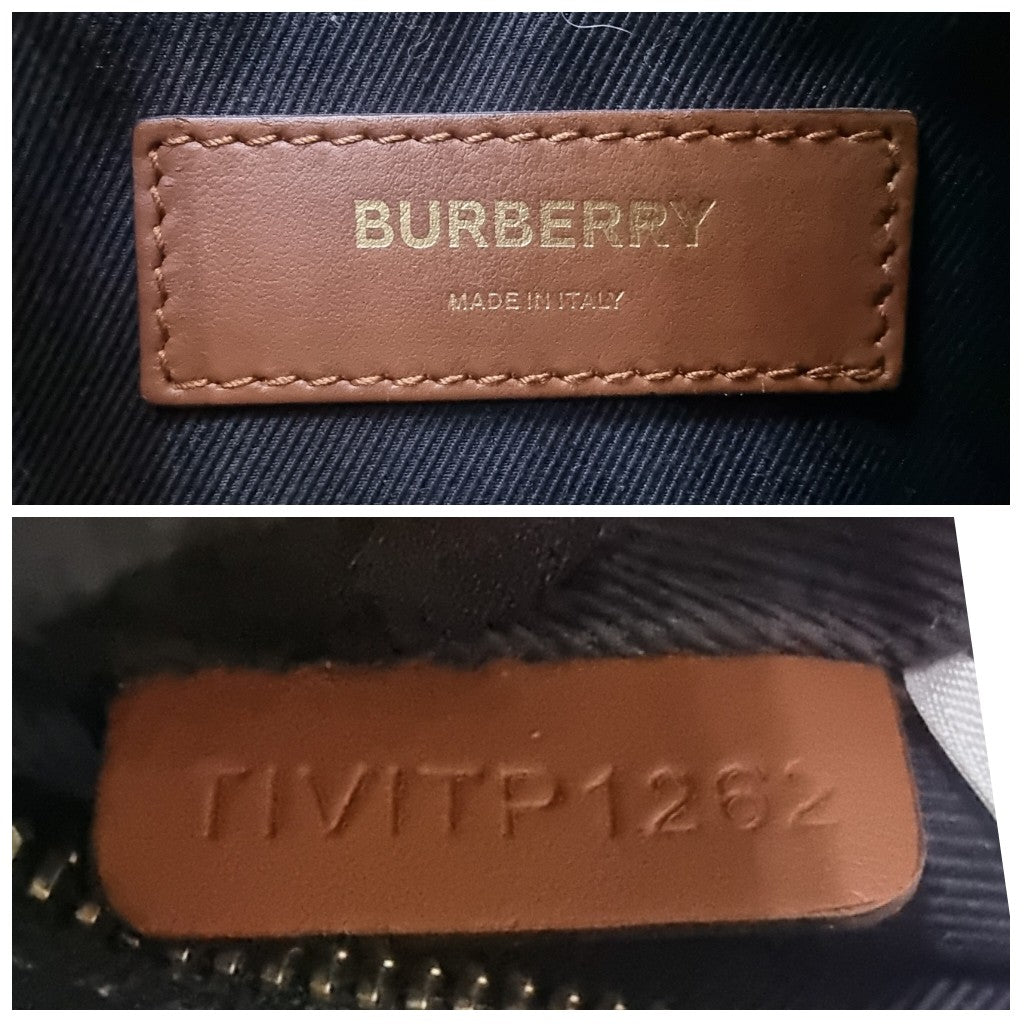 Burberry Men Canvas TB Print Crossbody Ghw ( Bridle Brown)