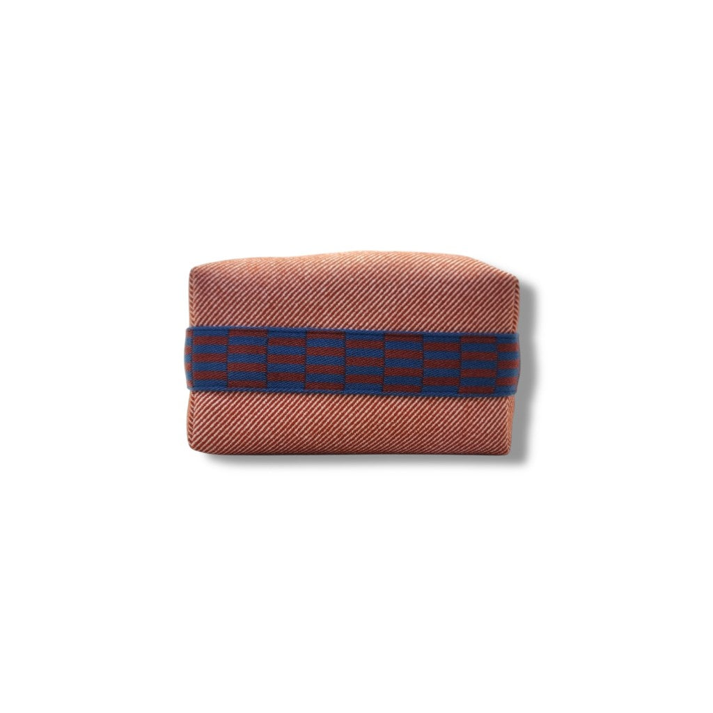Hermes Bride A Brac H Natte Bicolor Wool Twill Case Small (Tomette)