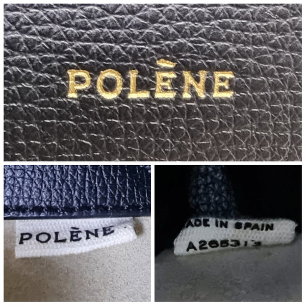 Polene Numero Neuf Mini Leather Tote Ghw (Black)