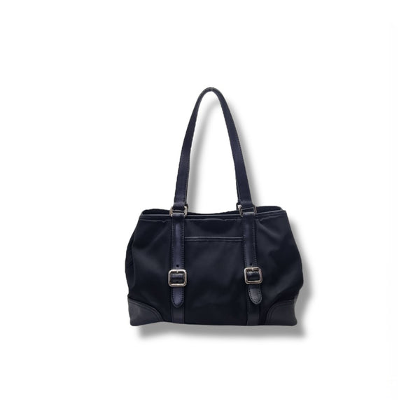 Prada BR3049 Nylon Shoulder Bag Ghw (Black)
