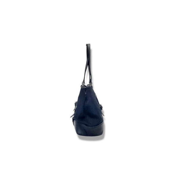 Prada BR3049 Nylon Shoulder Bag Ghw (Black)