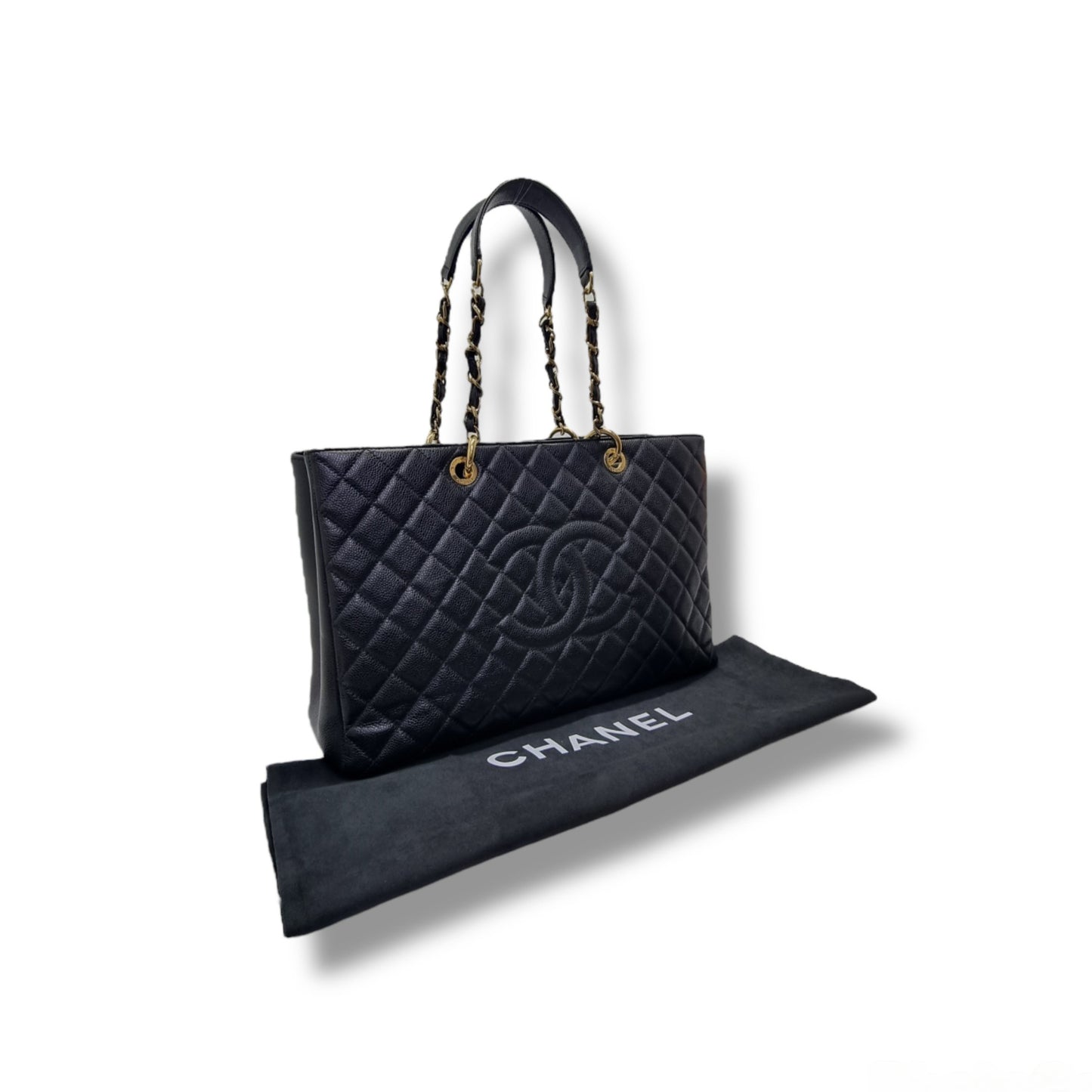 Chanel GST Xtra Large Caviar Ghw (Black)