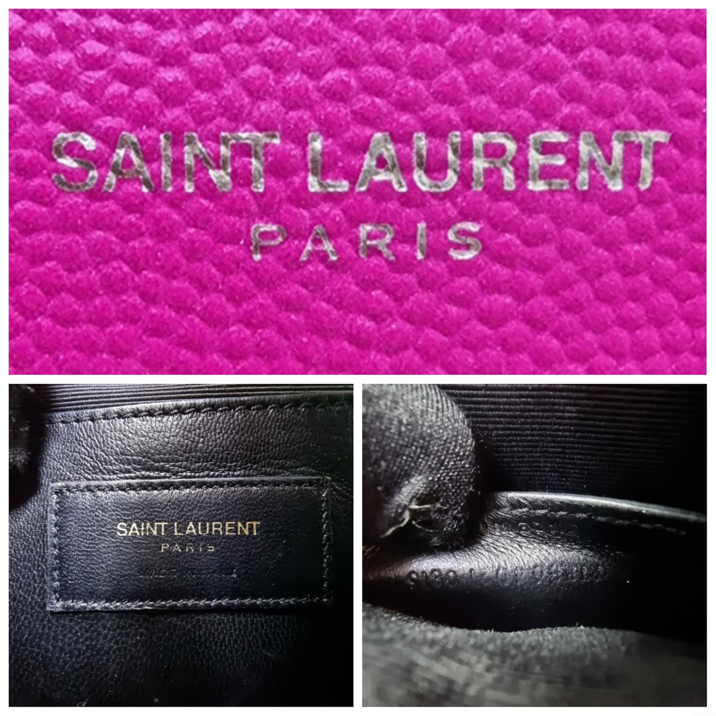 YSL Kate Medium Grained Leather Chain Bag Ghw (Pink)
