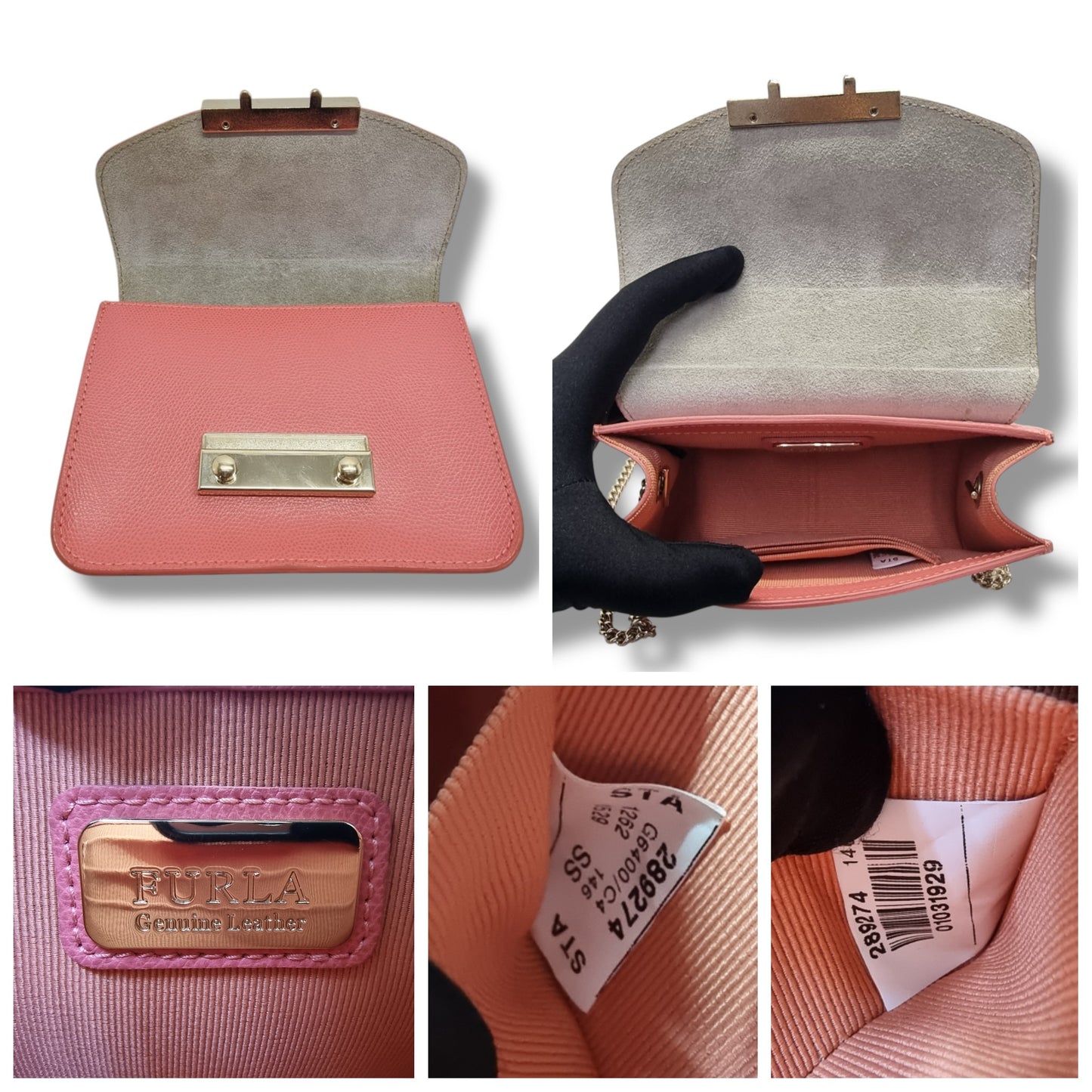 Furla Julia Mini Leather Crossbody Ghw (Pink)