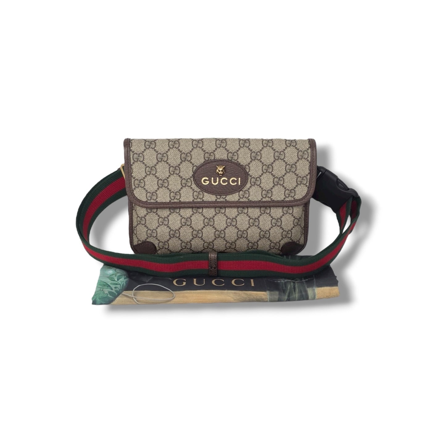 Gucci GG Supreme Neo Vintage Belt Bag Ghw (Beige/Brown)