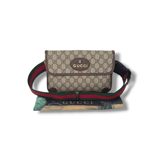 Gucci GG Supreme Neo Vintage Belt Bag Ghw (Beige/Brown)