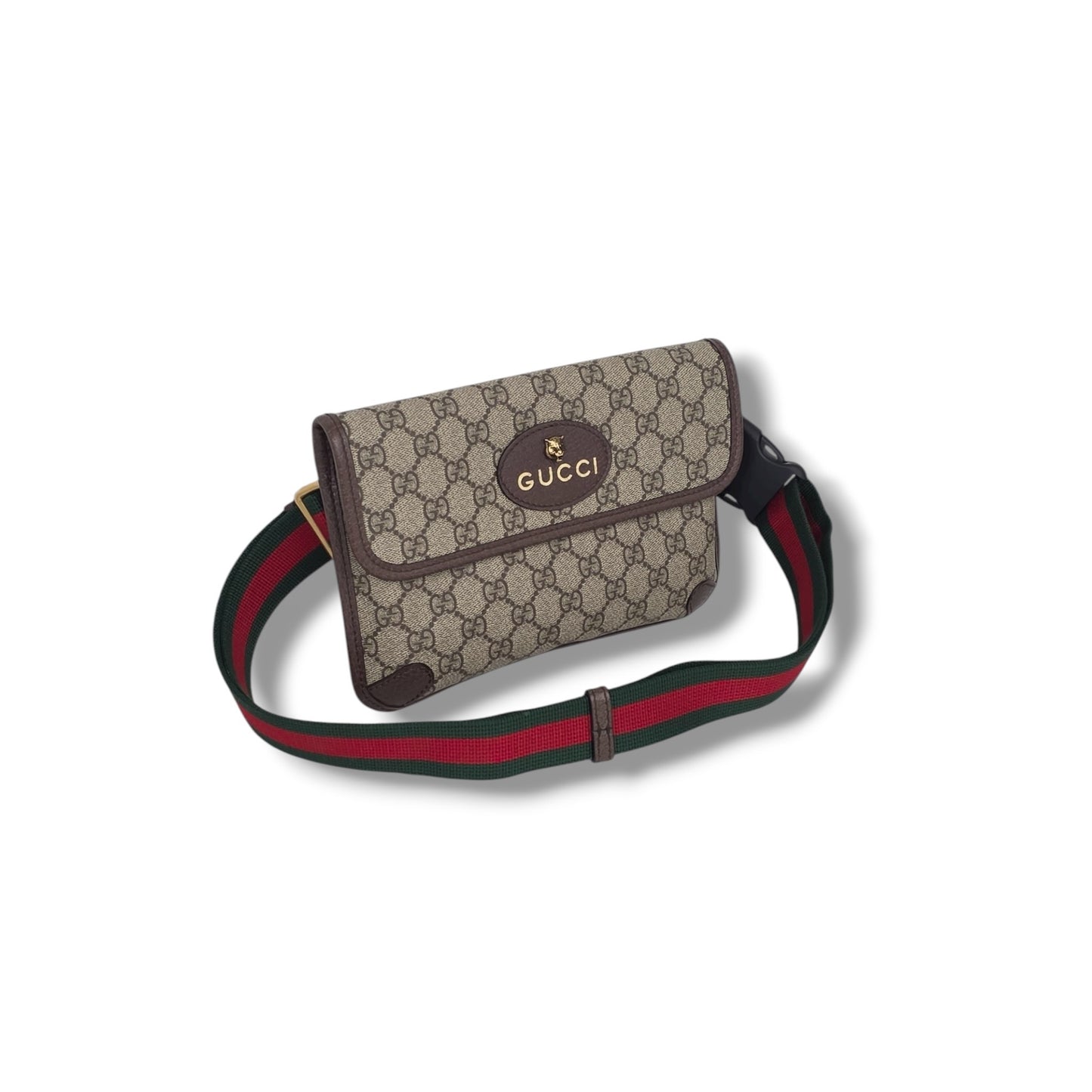 Gucci GG Supreme Neo Vintage Belt Bag Ghw (Beige/Brown)