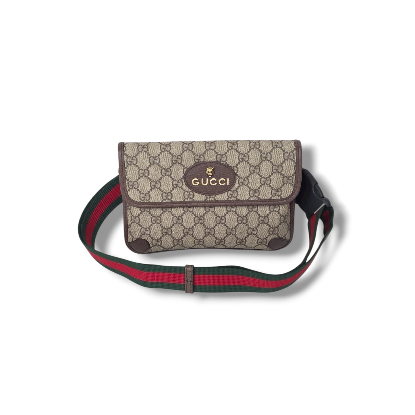 Gucci GG Supreme Neo Vintage Belt Bag Ghw (Beige/Brown)