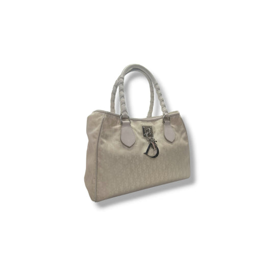Christian Dior Diorissimo Trotter Nylon Shoulder Bag Shw (Cream)