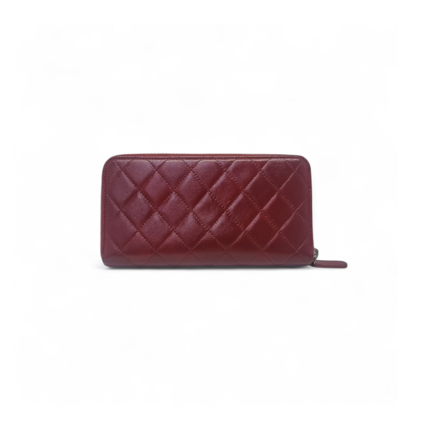 Chanel Zippy Wallet Caviar Shw (Red)