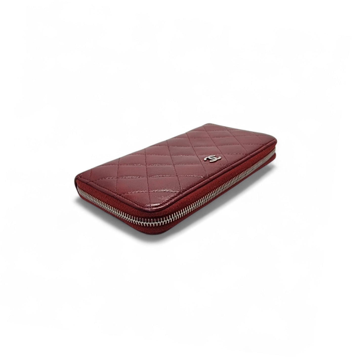 Chanel Zippy Wallet Caviar Shw (Red)