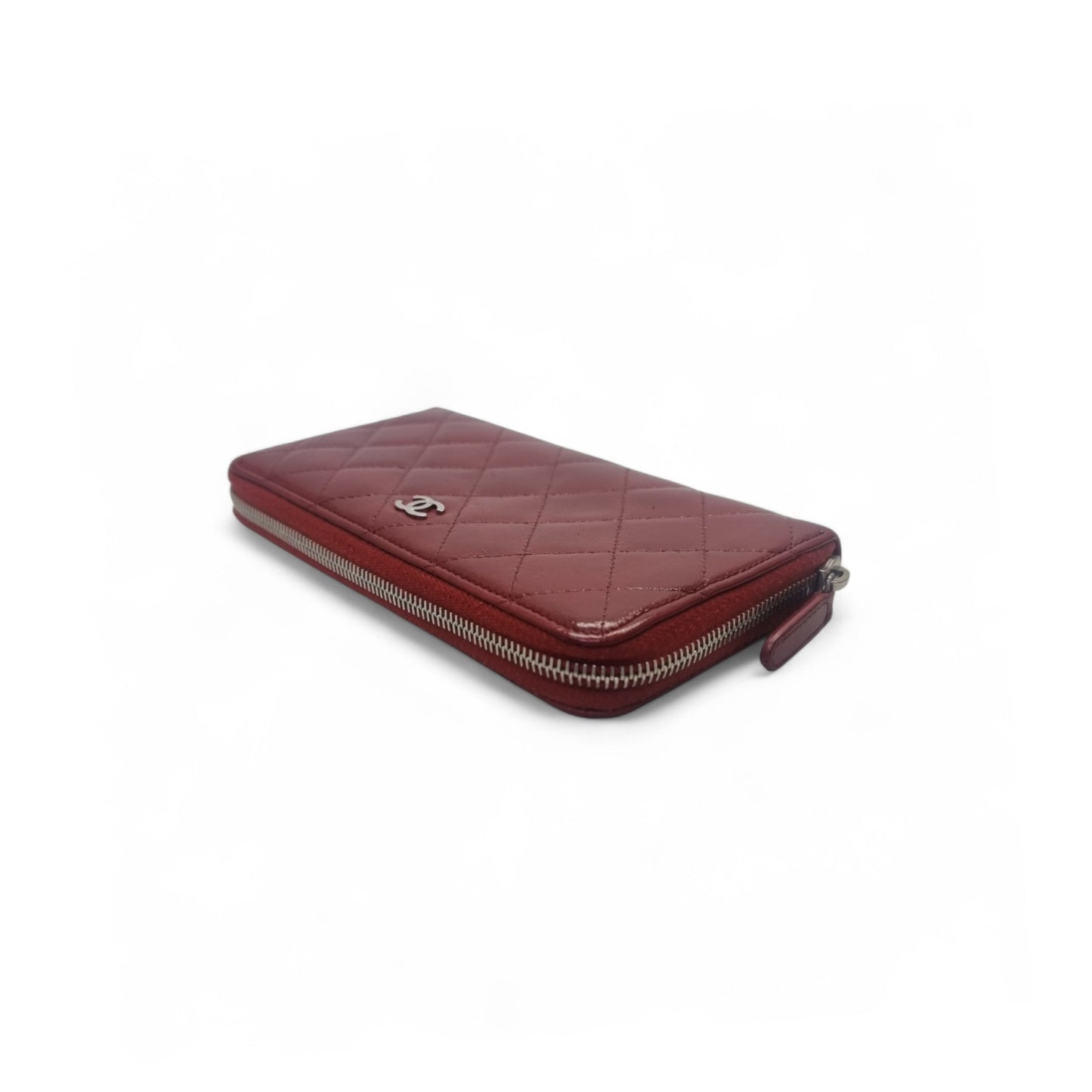 Chanel Zippy Wallet Caviar Shw (Red)