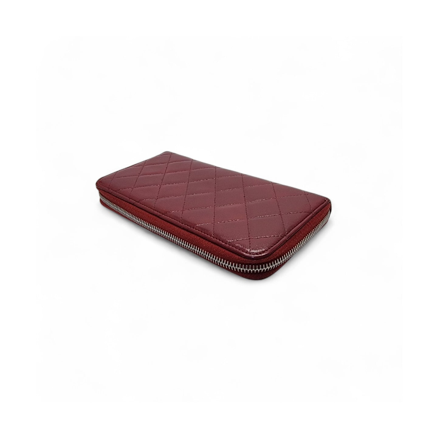 Chanel Zippy Wallet Caviar Shw (Red)