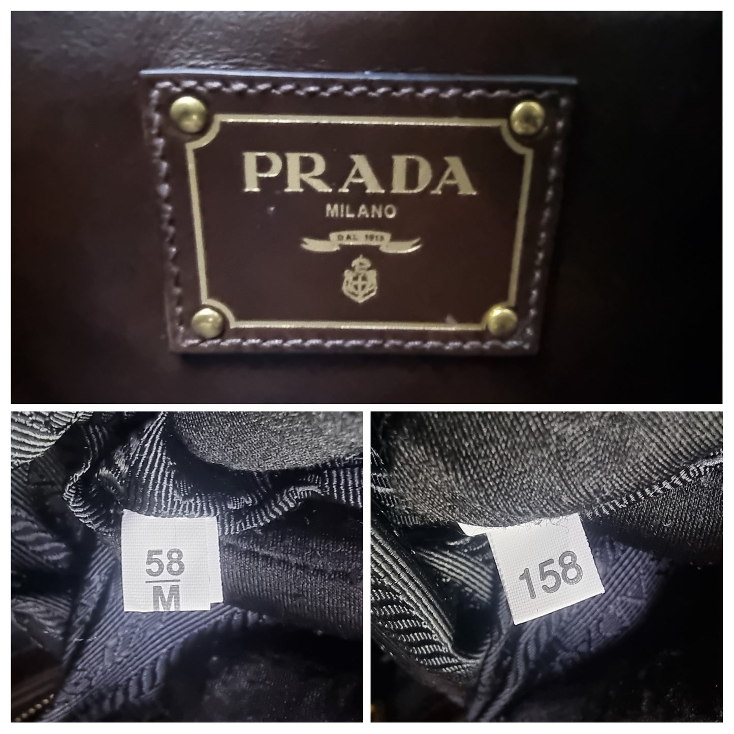 Prada Soft Calf Leather Tote Bag Ghw (Brown)