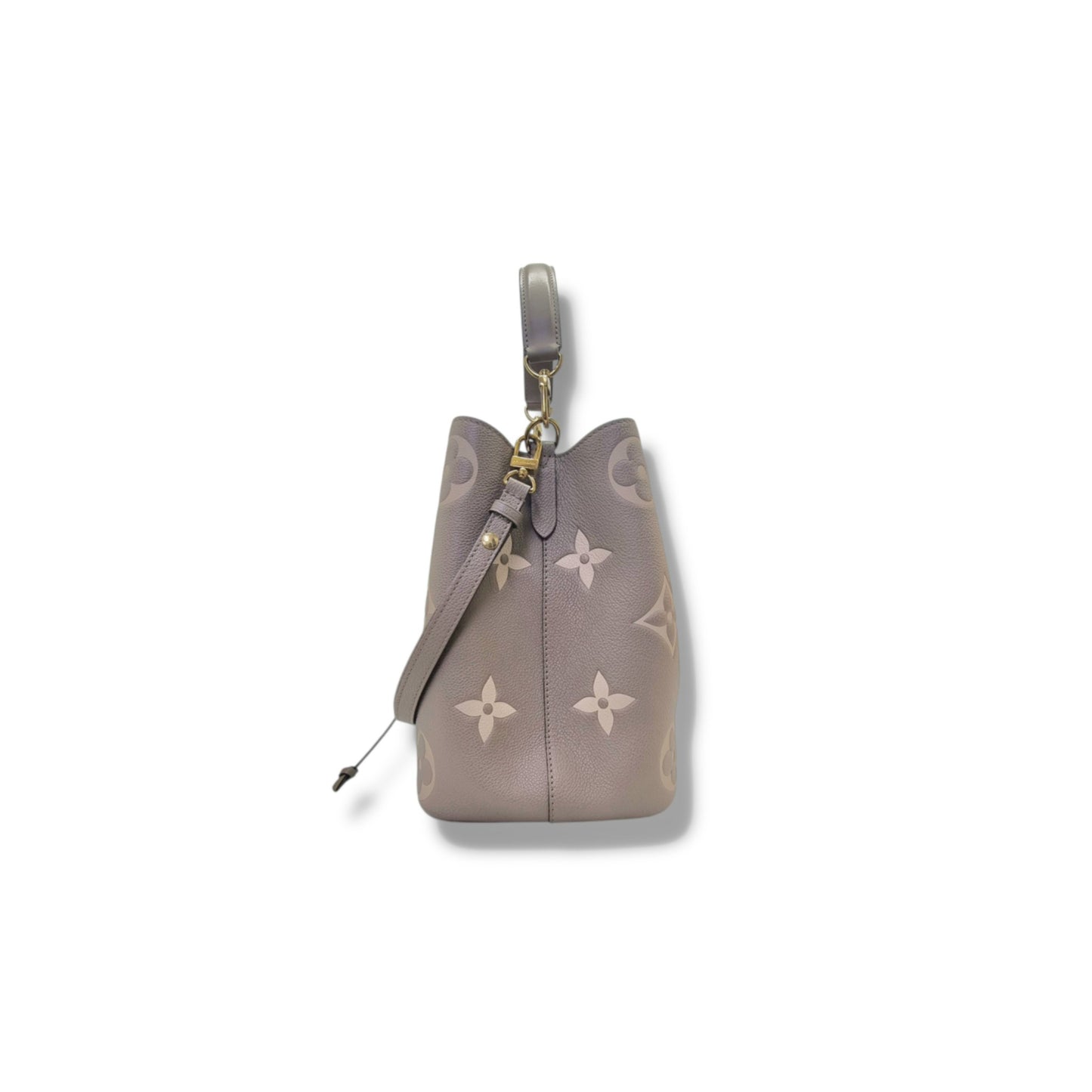 Louis Vuitton Neo Noe MM  Bicolour Monogram Empriente Leather Ghw( Tourterelle/Creme)