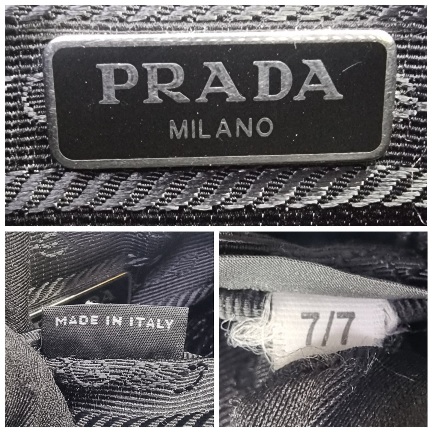 Prada 1BH204 Re-Edition 2005 Nylon Mini Bag W/Pouch Shw (Black)