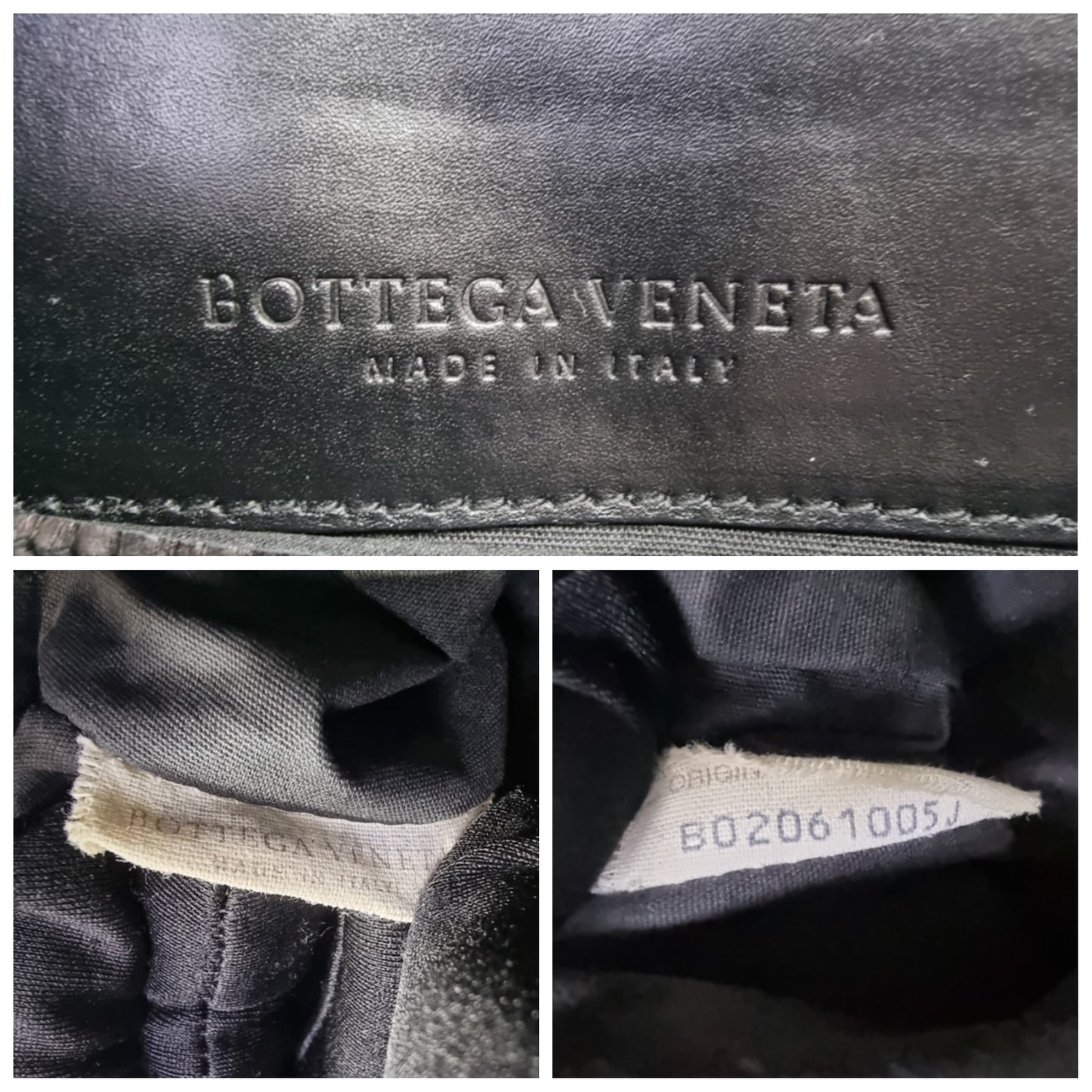 Bottega Veneta Organizer Intrecciato Leather Shw (Black)
