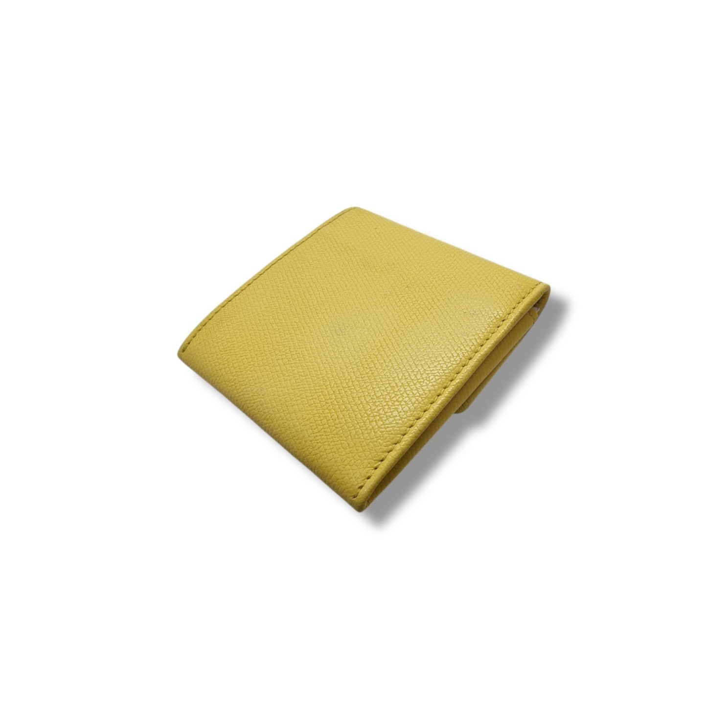 Chanel Coco Button Coin Purse Calfskin Leather Ghw (Yellow)