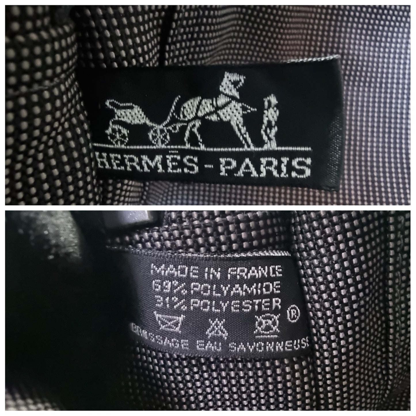 Hermes Fourre Tout PM Canvas Top Handle Shw ( Grey)