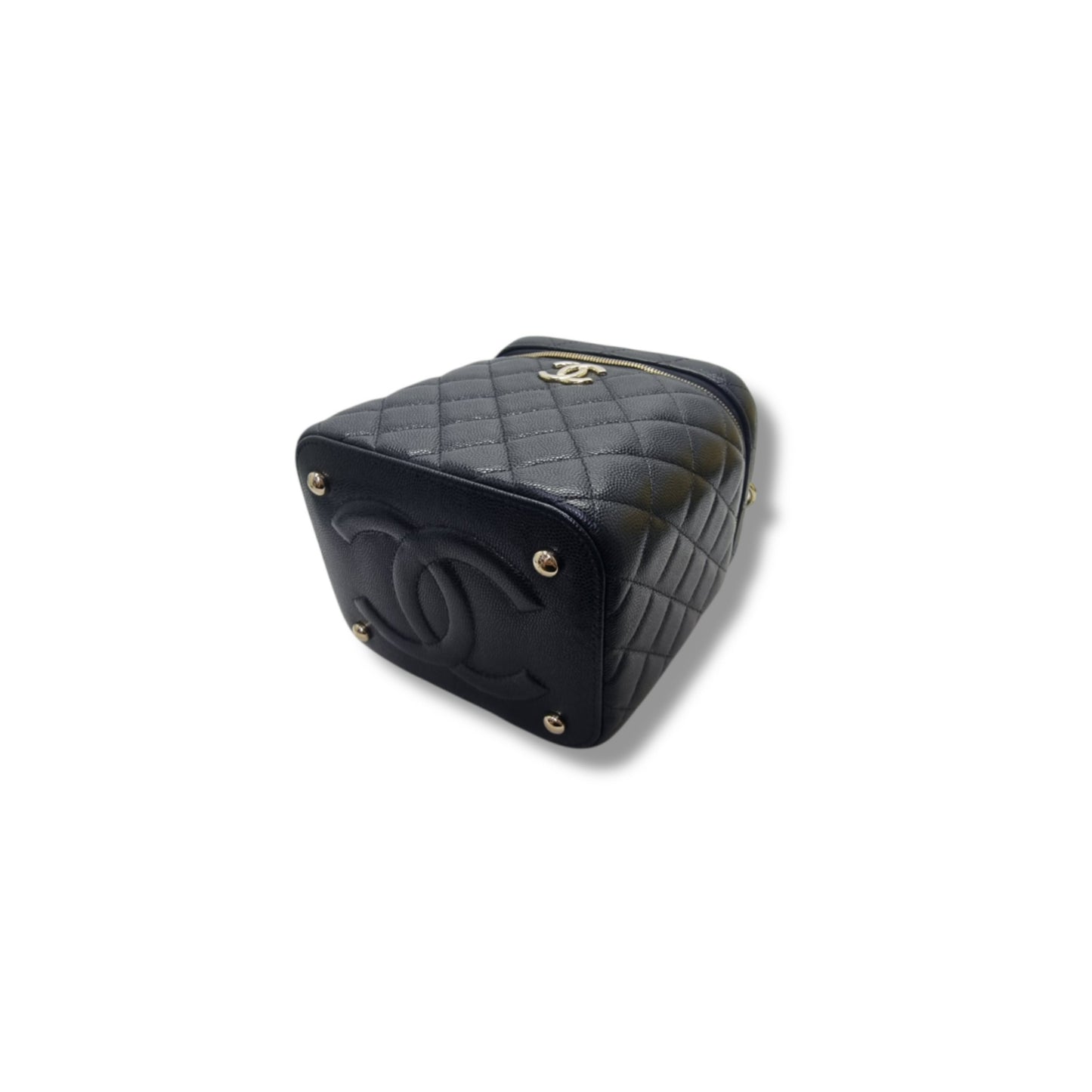 Chanel Vanity Case Caviar Ghw (Black)