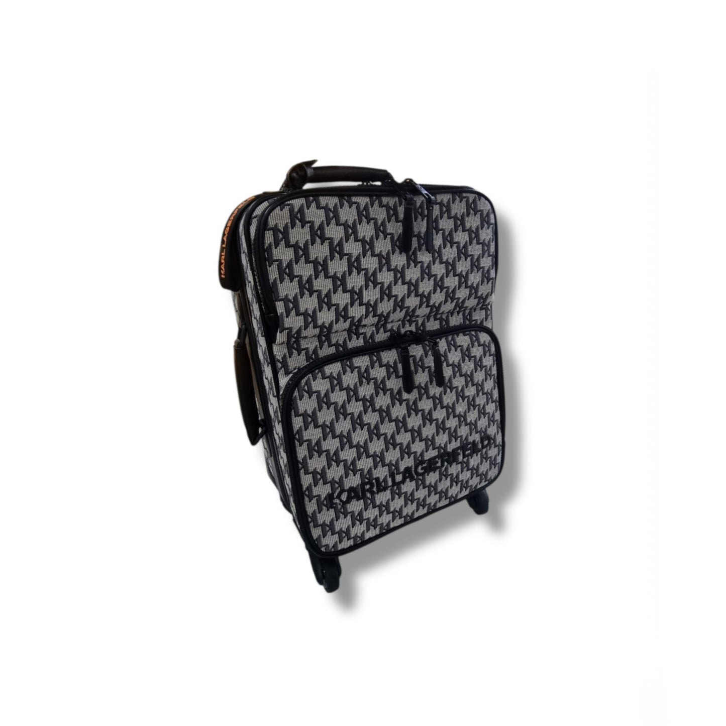 Karl Lagerfeld K/Monogram Trolley Case Bhw (Black/Grey)