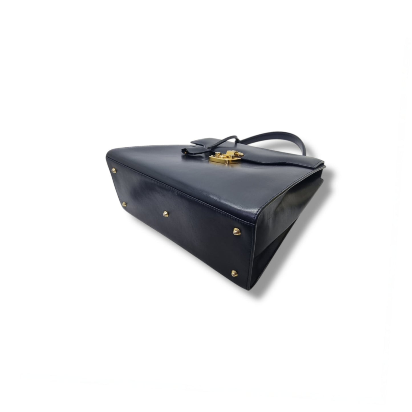 Gucci Vintage Lady Lock Tote Bag Ghw ( Black)