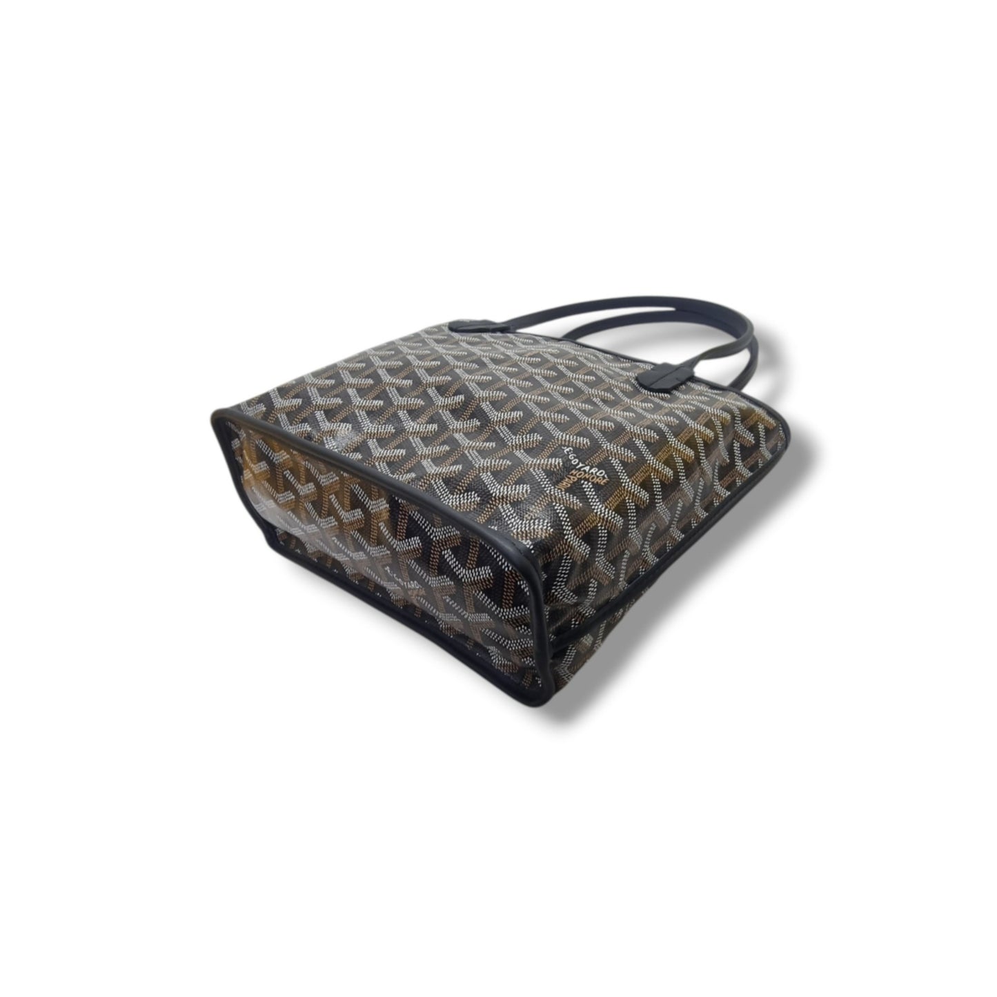 Goyard Anjou Mini Goyardine Canvas (Black/Tan)