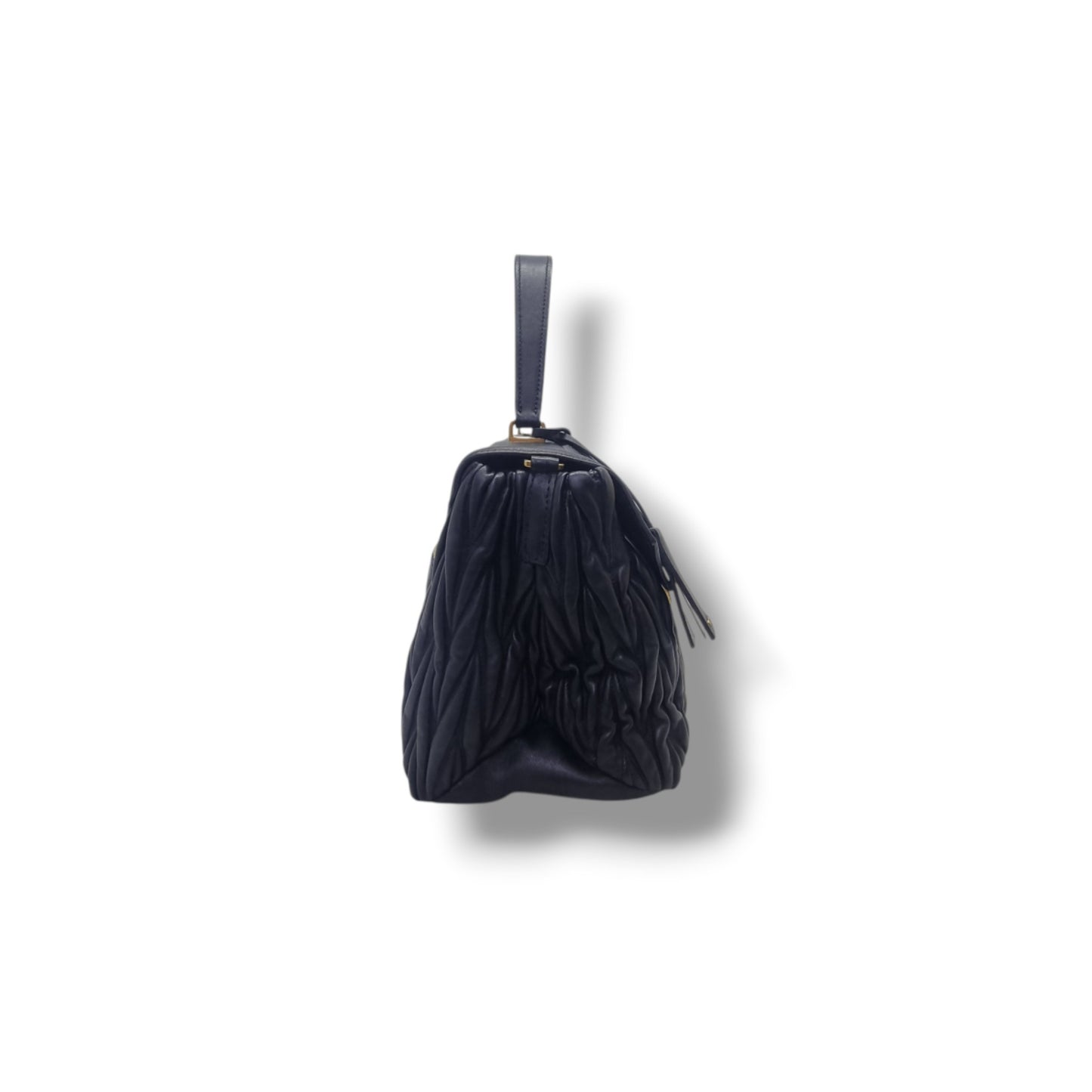 Miu Miu Matelasse Leather Tote Bag Ghw (Black)