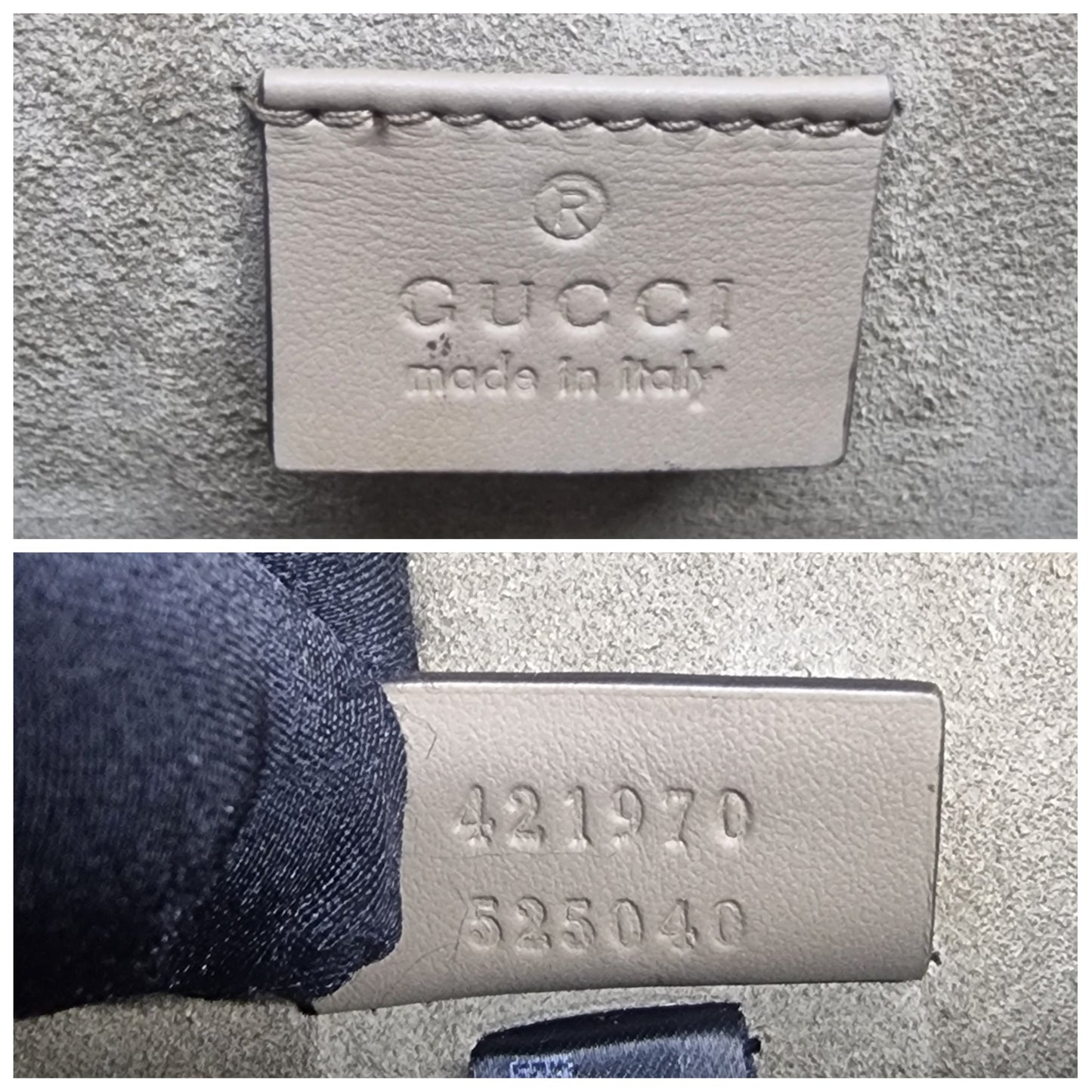 Gucci GG Dionysus Supreme Mini Leather Crossbody Shw (Beige/Brown)