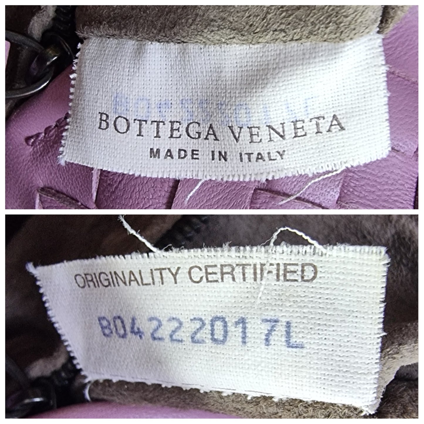 Bottega Veneta Intrecciato Woven Nappa Leather Shoulder Bag Gunmetal Hw (Purple/Lilac)