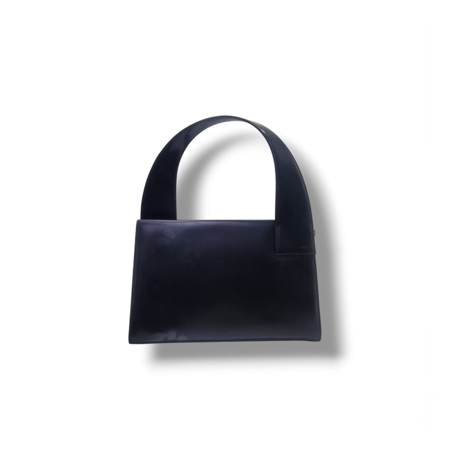 Gucci Vintage Skiny Smooth Calfskin Shoulder Bag (Black)