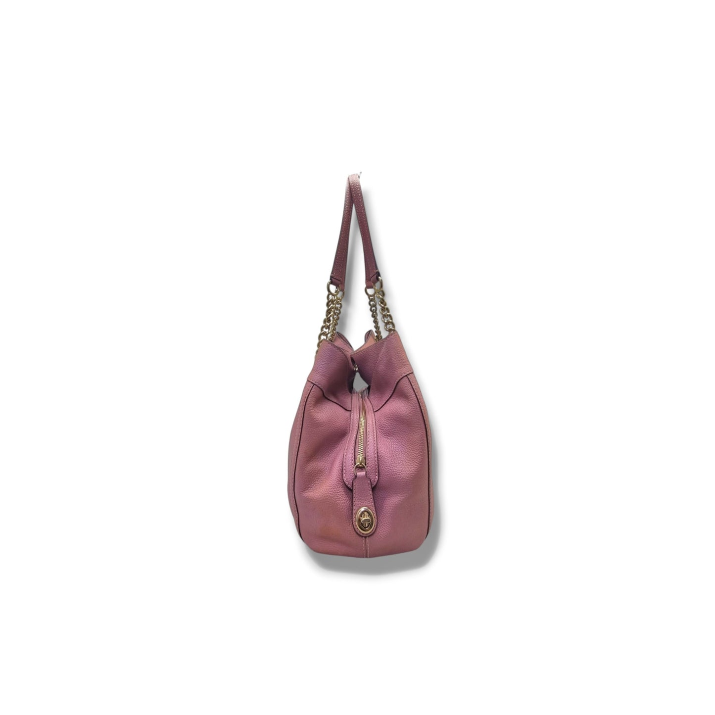 Coach Turnlock Edie Shoulder Bag Ghw (Pink)