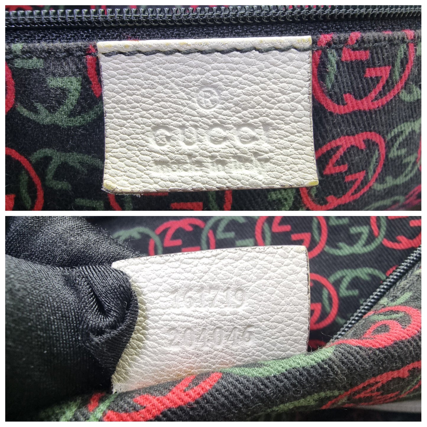 Gucci Princy Large Leather Shoulder Bag Ghw (White)
