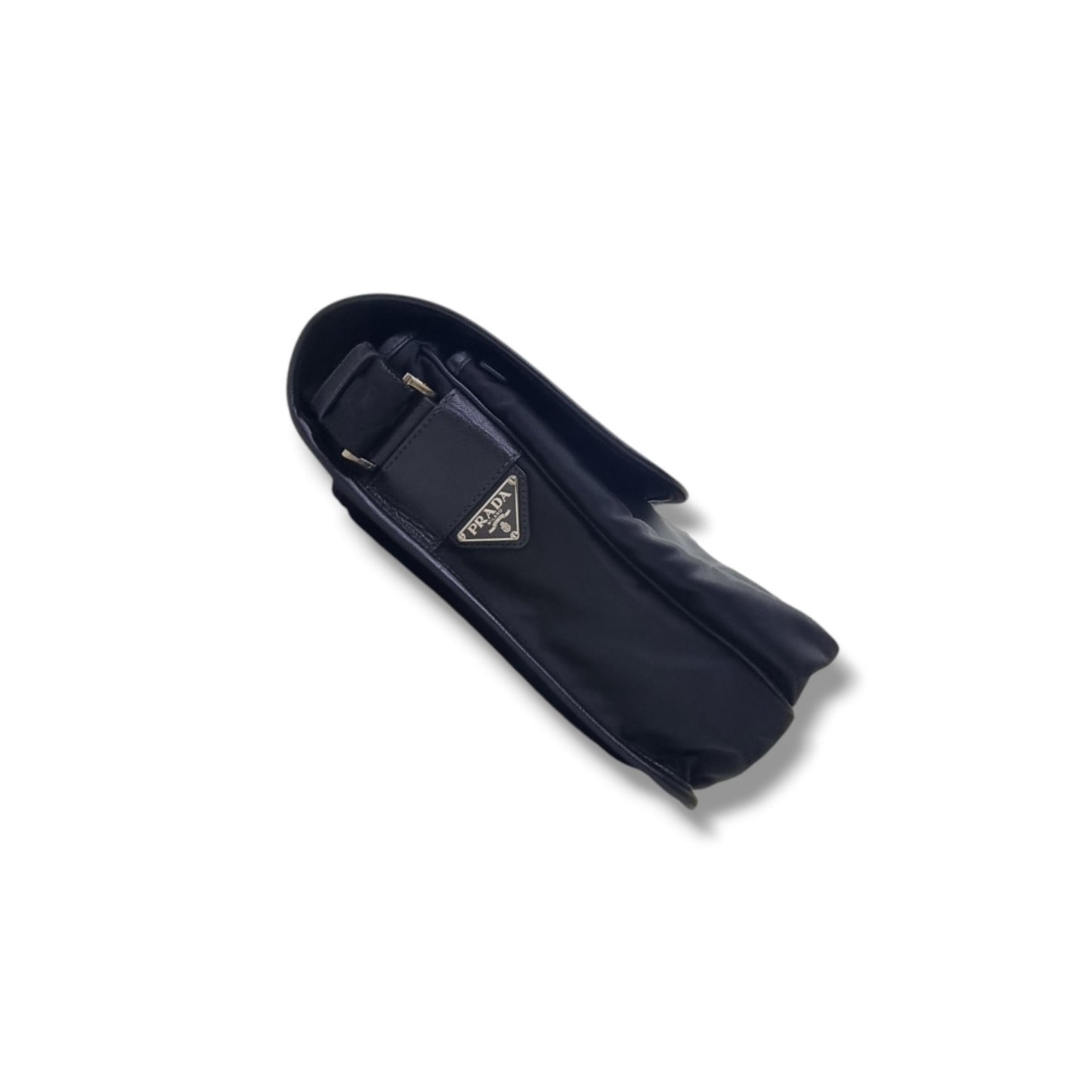 Prada V166 Tessuto Messenger Bag Shw (Black)