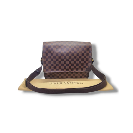 Louis Vuitton Shelton MM Messenger Bag Damier Ebene Ghw