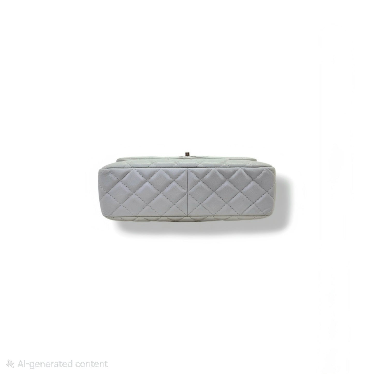 Chanel Classic Jumbo Single Flap Caviar Shw (Light Grey)