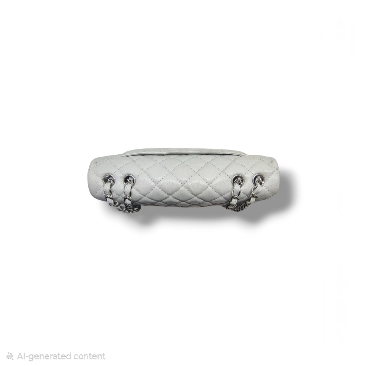 Chanel Classic Jumbo Single Flap Caviar Shw (Light Grey)