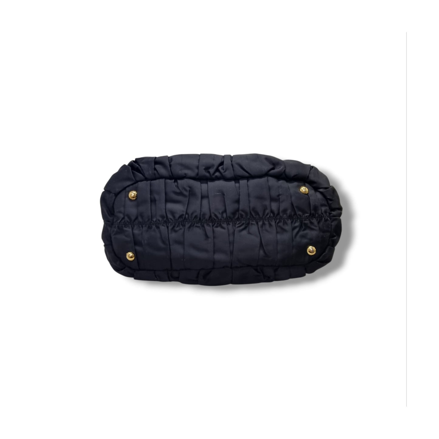 Prada BN1789 Nylon Gaufre Tote Ghw (Black)