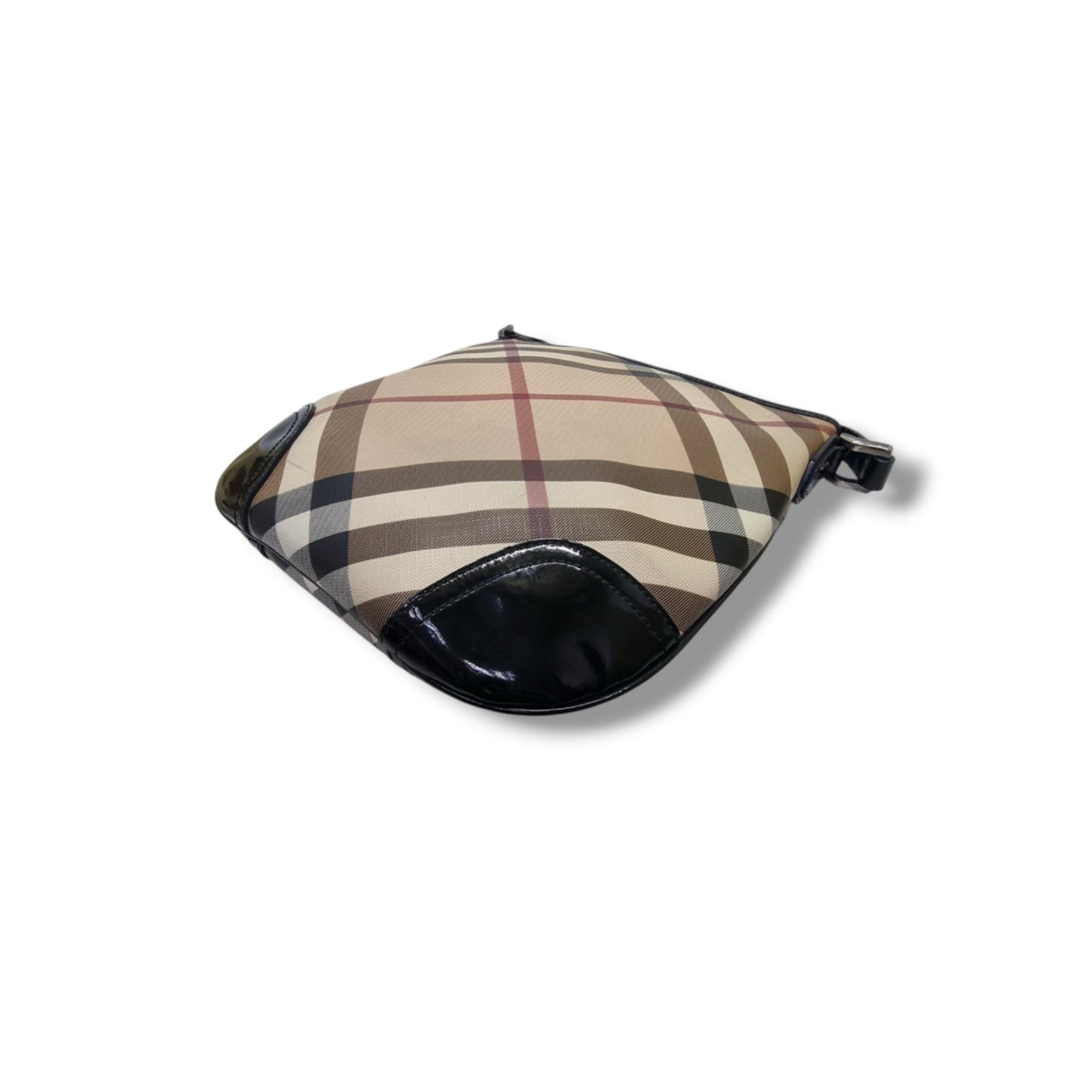 Burberry Supernova Check Coated Canvas Dryden Crossbody Shw (Black)