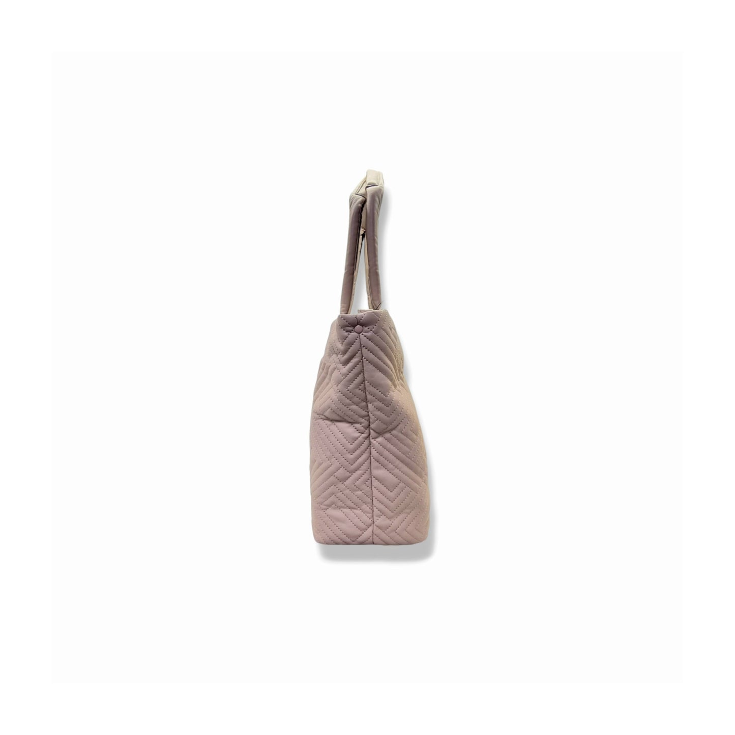 Karl Lagerfeld Paris Voyage Quilted Nylon Shoulder Bag (Beige/Shell)