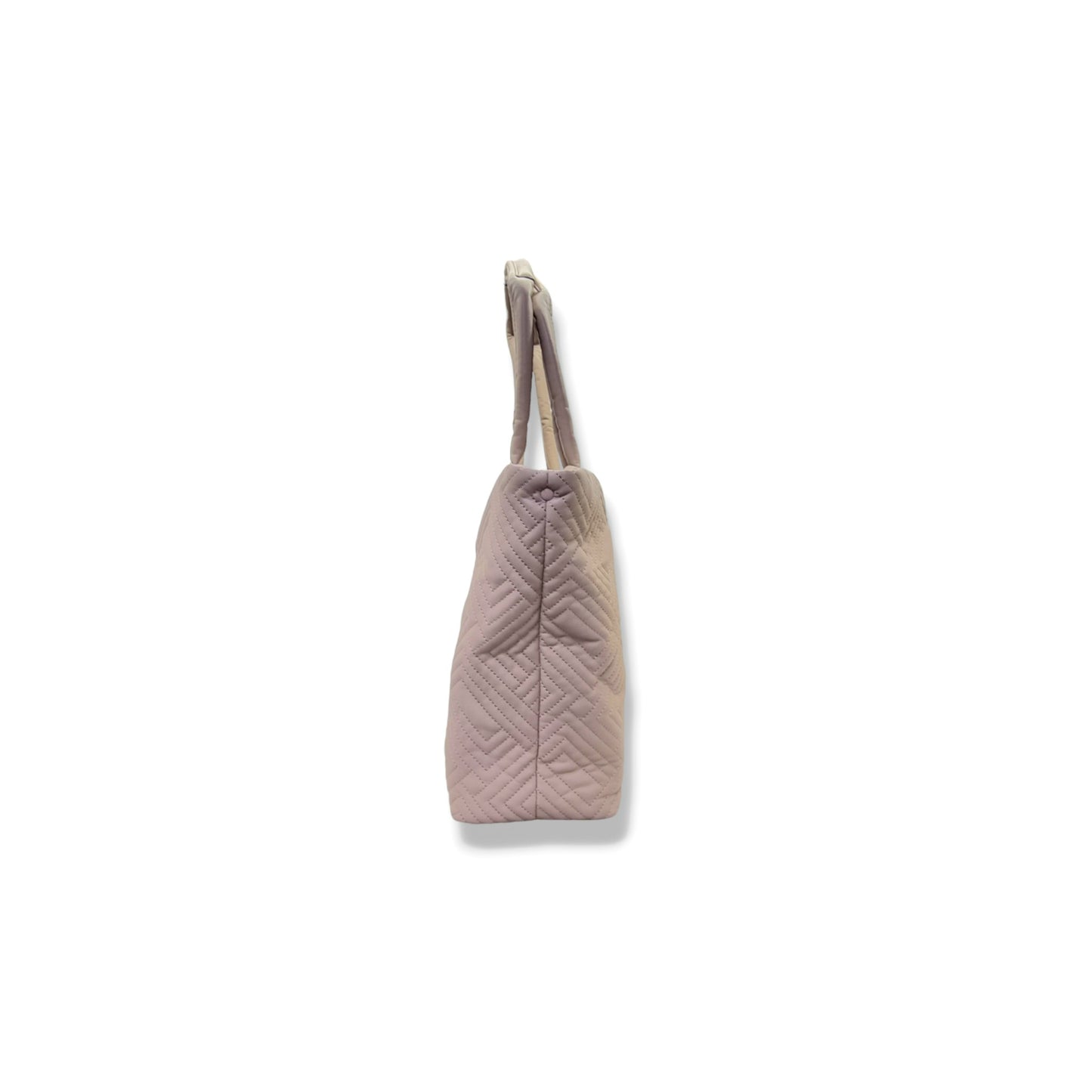 Karl Lagerfeld Paris Voyage Quilted Nylon Shoulder Bag (Beige/Shell)