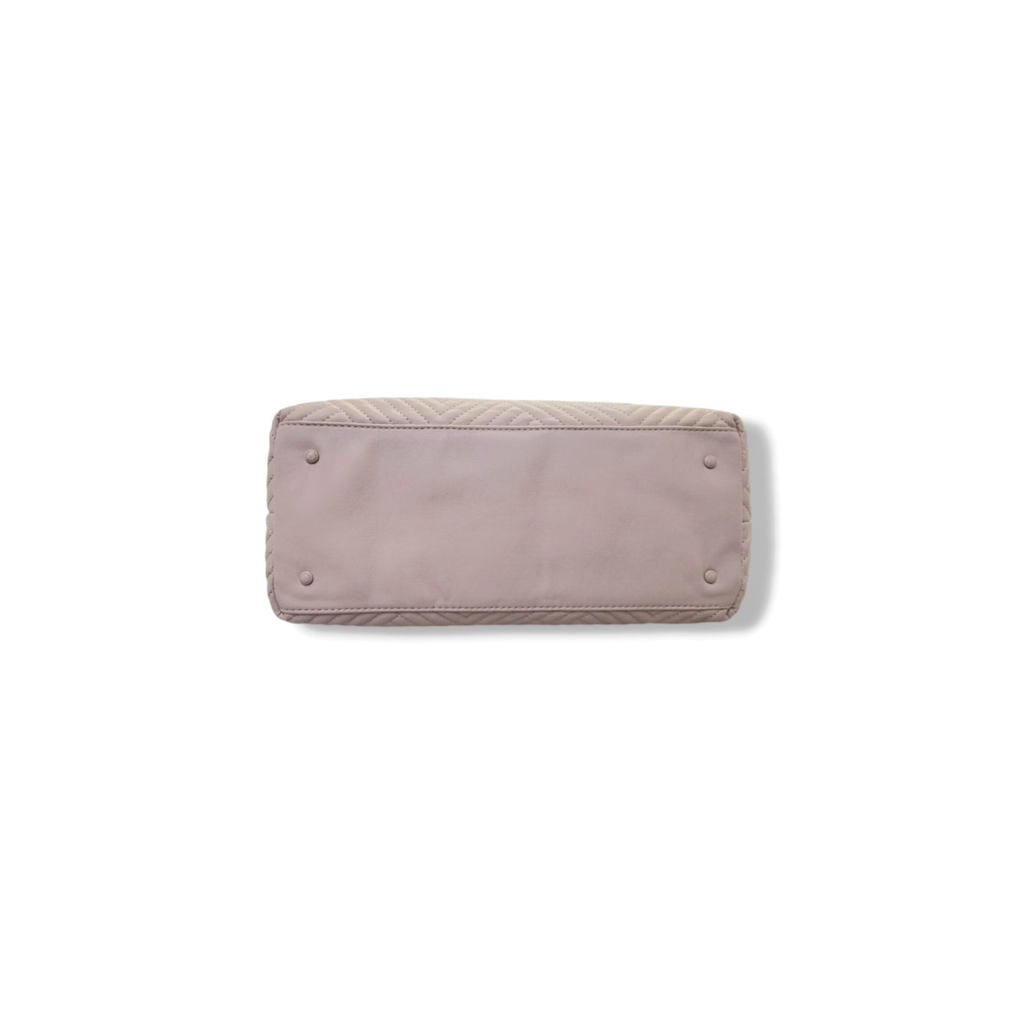 Karl Lagerfeld Paris Voyage Quilted Nylon Shoulder Bag (Beige/Shell)