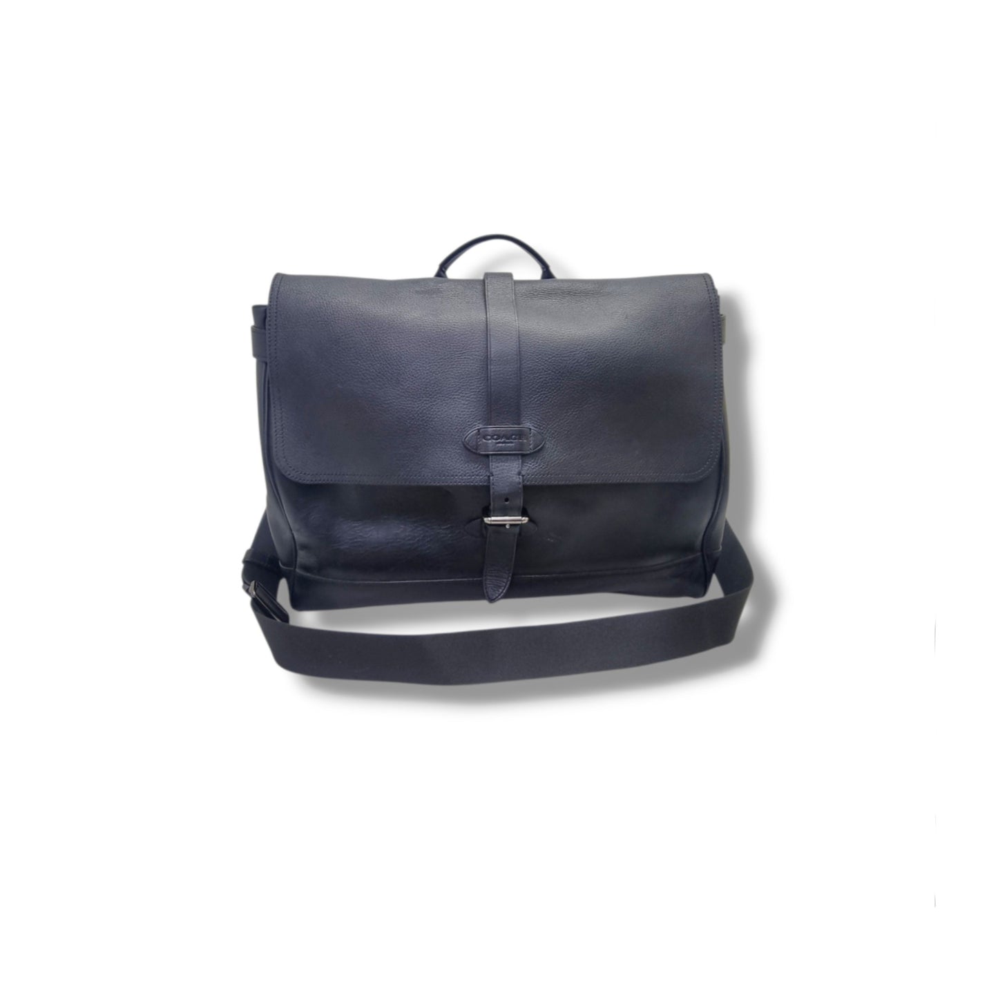 Coach Hudson Messenger Leather Bag Shw (Black)
